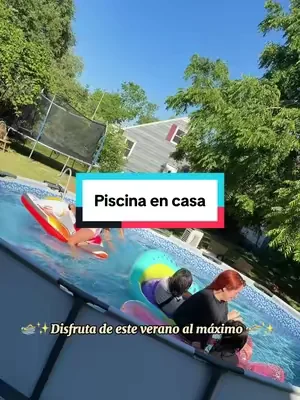 La forma más fácil de convertir tu patio en el lugar favorito de toda la familia Se arma mucho más rápido de lo que imaginas, incluye bomba de filtrado y tiene espacio de sobra para disfrutar todo el verano sin salir de #abovegroundpool#tiktokshopdealsforyoudays  #dealsforyoudays #summervibe #piscina