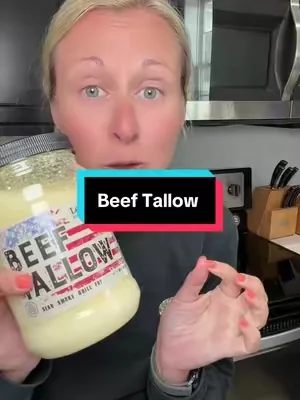 Beef tallow is such an underrated item when it comes to cooking! #beeftallow #tallow #cookingtips #frying 