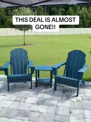 This deal is almost gone! #adirondacks #patiochair #dealsforyoudays #summerwins 