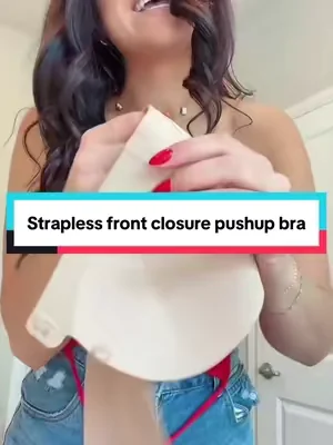 Replying to @Stephanie Carter1009 this strapless wireless bra has such good Pushup and a front closure! #straplessbra #wirelessbra #pushupbra #OOTD #dealsforyoudays @luckmeey_official 