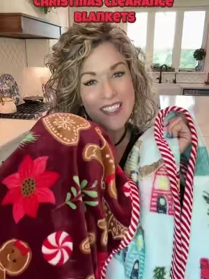 Clearance, close out deal on these Kringle express blankets! #clearance #blanket #christmasdeals #clearancefinds #qvc  @QVC, Inc 