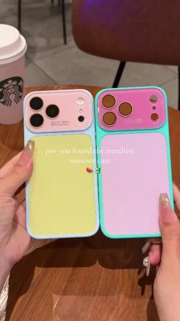 I didn't think a phone case could be this pretty... These candy patchwork cases blow my mind, vibrant summer hues, drop-proof & slim fit, every color is easy to match your outfits.#phonecase #dealsforyoudays #iphone17promaxcase #summervibes☀️ #fyp 