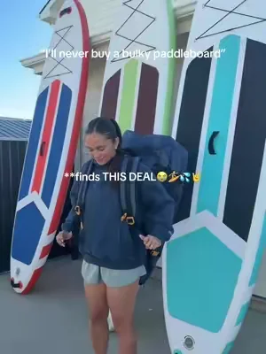 This is the best find for the summer 💦☀️ #inflatablepaddleboard #paddleboard #tiktokshopcreatorpicks #summeressentials #summeractivities 