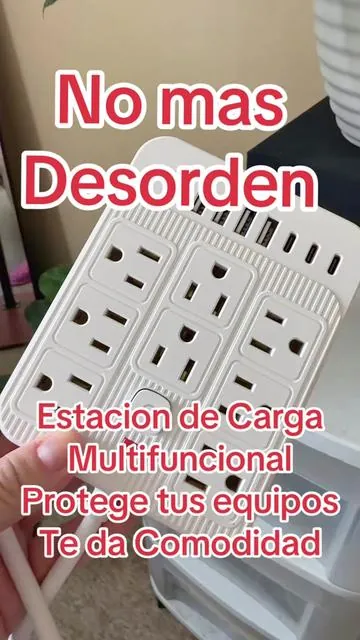 15 in 1 Power Strip with Swith & Surge Protection Multifunctional #tiktokmademebuyit #protector #gadgets #smarthome #organize 