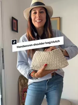 Replying to @studebakerx3 Genuine woven leather tote is gorgeous. #tiktokshopmemorialday#leatherwovenshoulderbag #tiktokshopcreatorpicks#bottegastyle#dealsforyoudays 