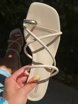 If you’re looking for sandals, these Cushionaire kitten heel sandals are such a good find 🤍 low heel, super wearable, and way more comfortable than I expected. honestly just easy everyday sandals ✨ #cushionaire #cushionairesandals #sandalheels #kittenheels #sandals 