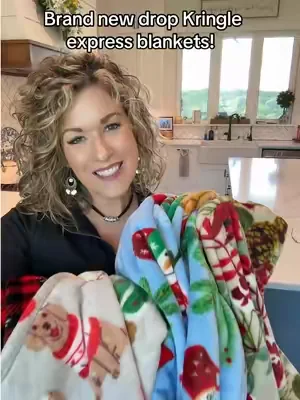 Kringle express brand new drop their Christmas blankets for this year! You gotta grab your pattern before it's gone! #blanket #dealsforyoudays #christmasinjuly #blankets #qvc @QVC, Inc 