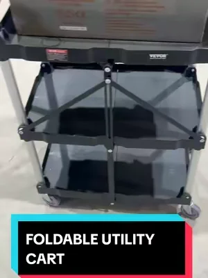 VEVOR FOLDABLE UTILITY CART, 2 SHELF, 550 LB WEIGHT CAPACITY, SWIVEL CASTERS WITH 2 LOCKS. #utilitycart #foldableutilitycart #tiktokshopcreatorpicks #summervibes #dealsforyoudays @VEVOR Store @CreatorCollab_Mabel @Haidee_Collab 