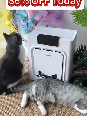 this literally traps pet hair from out of the air,we have two pets!   #PetAirPurifier   #summeressentials #PetHairEverywhere  #CatHealth #Dealsforyoudays 