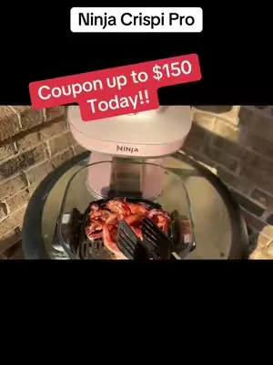 The ninja Crispi pro is the ultimate airfryer. With a glass construction, this is a nontoxic air fryer. This is a full-size chicken. It comes with two different glass, cooking hustles making a great four meal prep. #ninjacrispipro #airfryer #ninjaairfryer #dealsforyoudays #nontoxicairfryer @Ninja Kitchen 