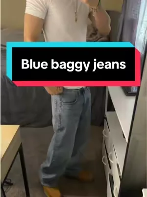 Medium blue wash affordable jeans #baggyjeans #jeans #streetwear #StreetFashion #mensoutfitideas 