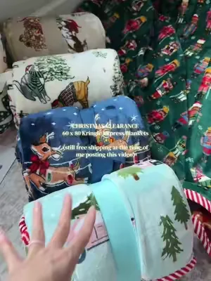 these were sold out all last season and qvc just restocked them to clear out inventory for new designs so grab yours first before they’re gone again #christmasblanket #christmasgift #christmasshopping #christmaspresents #christmasinjuly 