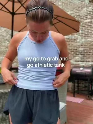 So dang flattering too! 🤩 #athletictank #workouttop #dealsforyoudays 