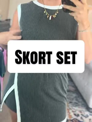It’s perfect. #comfy #tiktokshop #skortoutfit #momapproved 
