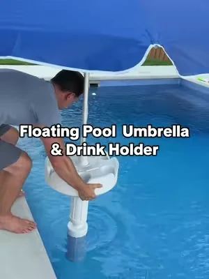 Floating pool umbrella with a drink holder!✨ Perfect for those hot summer pool days☀️ #poolumbrella #poolmusthaves #pooldays #summerwins #dealsforyoudays @Pasamic US 