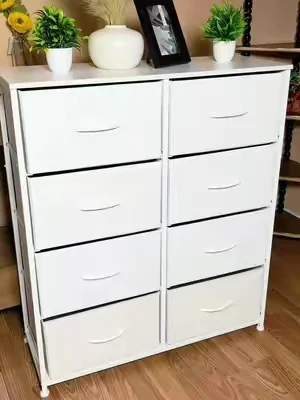 #dresser #dresserorganization #bedroom #dealsforyoudays Cómoda para dormitorio con cajones organizadores, torre de almacenamiento de tela