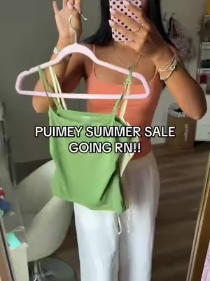 they won’t stay in stock for long… #dealsforyoudays #tanktop #doublelinedtop #puimey #strappytop 