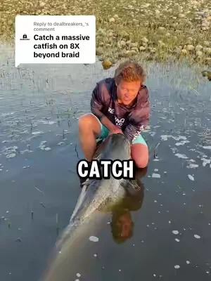 Replying to @dealbreakers_ Catching Record Size Catfish on 8 Strand Braid #Fishing #FishingVideos #FishingContent 