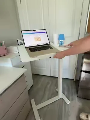 This is a portable desk, bedside table, or sofa tray, all in one. #portabledesk #standingdesk #bedsidetable #sofatray #desk 
