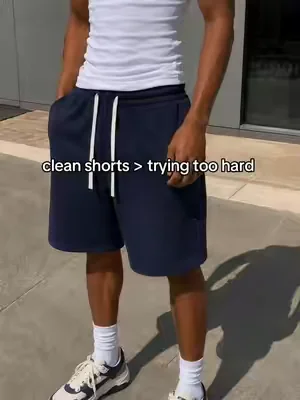 sometimes the best fit is literally just a tank, shorts, and good shoes #baggyshorts #minimalfit #menswear #summershorts #viral 