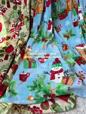 these will sell out before the season even begins just like last year #christmasblanket #christmasinjuly #qvcchristmas #christmasgift #holidayblanket 