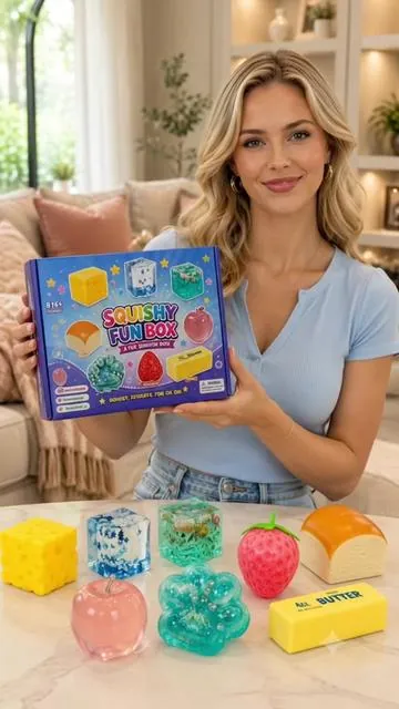 Squeeze, stretch, and relax! 🩵 The 8PCS Squishy Fun Box is packed with adorable slow-rising sensory toys that help relieve stress while delivering endless satisfying fun. Perfect for kids, teens, and adults—great for gifts, party favors, or your desk! ✨  #SquishyFunBox #SensoryToys #FidgetToys #TikTokFinds #dealsforyoudays 