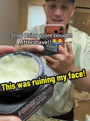 If you are using store-bought aftershave and moisturizer, those can be loaded with chemicals, PFAS and parabens. The forge skin organic beef tallow balm  has become my go to aftershave and a moisturizer. It also has mushroom extract for firming and longevity. Is Paraben, Phalate and chemical free skin care for men! ##aftershave##mensskincare##forgeskin##beeftallowmoisturizer##dealsforyoudays@@FORGE MEN