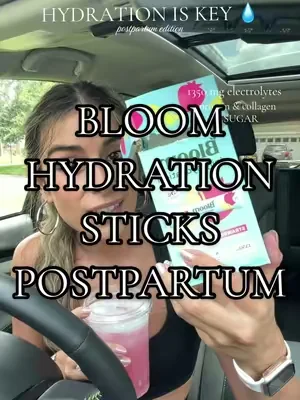 have to think about mamas hydration too 💕 #bloomhydrationsticks #bloomnutrition #giftedbybloom #bloomhydration  