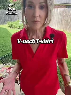 This v-neck tshirt is a summer must have! #tshirt #shirt #blouse #tiktokshopcreatorpicks #SummerWins 