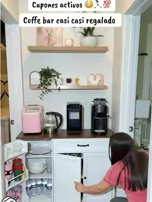 No puedo creer el precio 🏃🏻‍♀️😳👆chequeen y aprovechen las ofertas disponibles 🥳💯🔥☕️el coffe bar perfecto para espacios pequeños 10/10 #coffe #oferta #dealsforyoudays #organizedhome #kitchen 