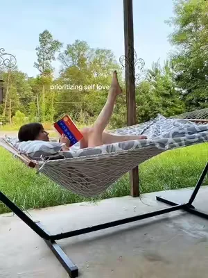 patio time is quality time #patioseason  #hammock  #falldealsforyou 