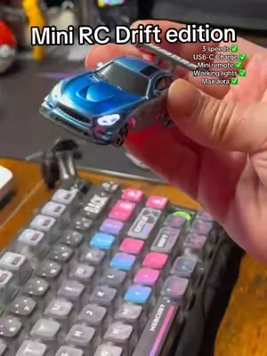 This low key a cinema for this mini rc drift car. Might be one of the funnest pickups on TikTok shop for car lovers 🔥 #summeressentials #dealsforyoudays #dfyd #rccar #minirc 