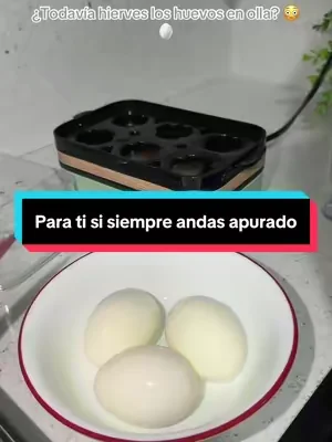 cocinador eléctrico de huevos 🥚 Ya deja de salir corriendo por las mañanas sin desayunar porque no te da tiempo. Pon los huevos, presiona un botón y deja que haga el trabajo por ti. ⏰✨  #DealsForYouDays #tiktokshopcreatorpicks #KitchenGadgets #EggCooker #TikTokMadeMeBuyIt 