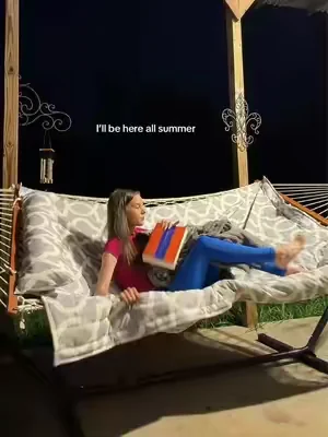 my new happy place #patioseason  #hammock  *limited time deal for heavy duty two person hammock with metal stand