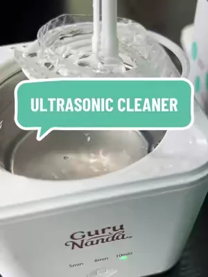 Guru Nanda retainer & denture cleaner 🧼🦷 @GuruNanda LLC @Pearl @Puneet Nanda bridge the gap #ultrasoniccleaner #dealsforyoudays #gurunanda 