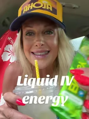 Liquid IV energy with natural caffeine electrolytes, vitamins, and amino acids/sugar-free #sugarfree #hydration #naturalcaffeine #dealsforyoudays #summerwins 