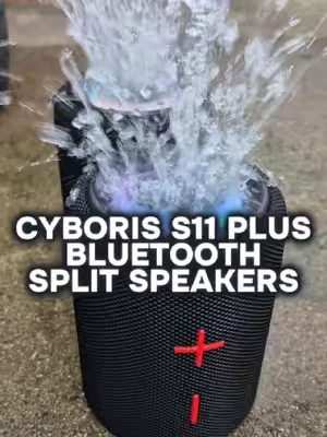 If you're ready for bigger sound without carrying around a bulky speaker, this one's worth checking out. Use it as one powerful speaker or split it into two for a true stereo experience. It features Bluetooth 5.3, up to 24 hours of battery life, IPX6 water resistance, and built-in lighting effects. Right now it's available with free shipping on TikTok Shop. - #DealsForYouDays #BluetoothSpeaker #PortableSpeaker #TechFinds #MackMotivates 