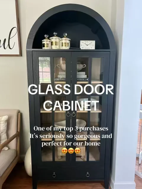 I’ve seen people use this cabinet in their living room, dining room, office, entryway… honestly, it works anywhere. Style it with dishes, books, candles, plants, family photos—you really can’t mess it up. The arched top gives it such a timeless look, the glass doors make everything feel elevated, and I love having that hidden drawer for extra storage. It’s functional, but it also feels like a piece of decor all by itself. #bookcase #cabinets #archedcabinet #furniture #dealsforyoudays 