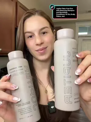 Envío gratis!!✅🙂‍↔️✨Súper buenos 10/10 Jupiter Flake-Free Duo con champú equilibrante y acondicionador nutritivo para cuero cabelludo seco, escamas y presión #scalphealth #shampooandconditioner #anticaspa #tratamientocapilar #cuidadodelcabello 