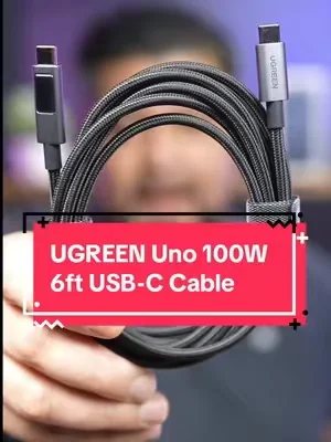 UGREEN Uno USB-C Cable: One Cable for Everything #USBC #UGREEN #ChargingCable #100W #TechAccessories