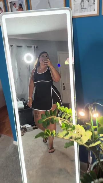I’d go up one size for the length! #ootdinspo #plussizefashion #tennisdress #womensfashion 