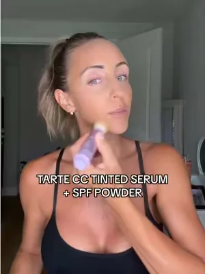 if you’ve been eyeing the CC tinted serum, don’t skip this bundle ✨  #Tarte #tintedserum #SummerBeauty #SPFMakeup #MakeupRoutine 