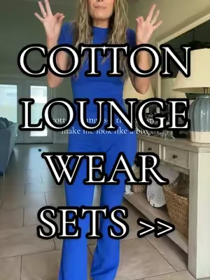 can we normalized lounge sets that don’t make us look boxy?? #cottonset #cottonloungewear #loungewear #loungeset 