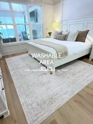 The most beautiful affordable rug! It honestly would look pretty anywhere but I’m loving it in our bedroom, it’s sooo soft 🙌🏼✨ and it’s washable!! #WashableRug  #BedroomRefresh #HomeDecorFinds #AffordableHomeDecor #DealsForYouDays @Art&Tuft Rugs 