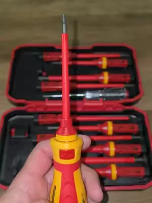 Stop risking your safety with regular screwdrivers. This 13-piece 1000V insulated screwdriver set is built for electrical work with VDE & GS certification, magnetic tips, and a comfortable grip that belongs in every toolbox. #ElectricianTools #InsulatedScrewdriver #ToolTok #TikTokShopCreatorPicks #dealsforyoudays