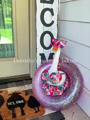 Dorothy is ready for summer! 🪿👙 #porchgoose #porchgooseoutfit #summervibes☀️ #dealsforyoudays #tiktokshopdealsforyoudays 