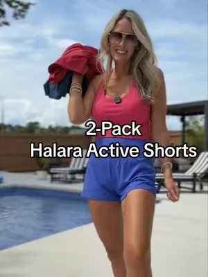 SALE! 3 inch Halara 2-in-1 athletic shorts. Stretchy, tummy control, comfy, & they come in so many cute colors✨10/10! #halaralistens #halarafabric #dealsforyoudays #athleticshorts #activewear @Halara  