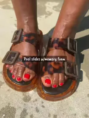 Cushionaire jelly beans with memory foam. Tortoise #fashionover50 #dealsforyoudays #memoryfoam #jellybean 