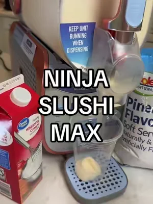 literally soft serve from your home 😭🤭 10 cups water • 4 cups pineapple soft serve mix • 2 cups heavy cream #ninjaslushimax #pineappledolewhip #ninjaslushirecipe #softserve #tiktokmademedoit 