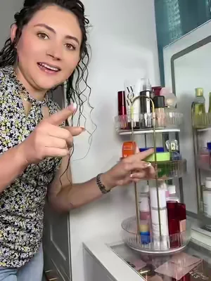 Organizador giratorio para baño o vanity 🥰❤️#paratiiiiiiiiiiiiiiiiiiiiiiiiiiiiii #organizador #giratorio 